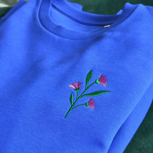 Geboortebloemen sweater